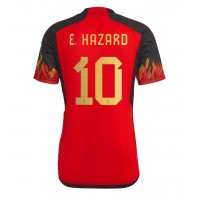 Camiseta Bélgica Eden Hazard #10 Primera Equipación Replica Mundial 2022 mangas cortas